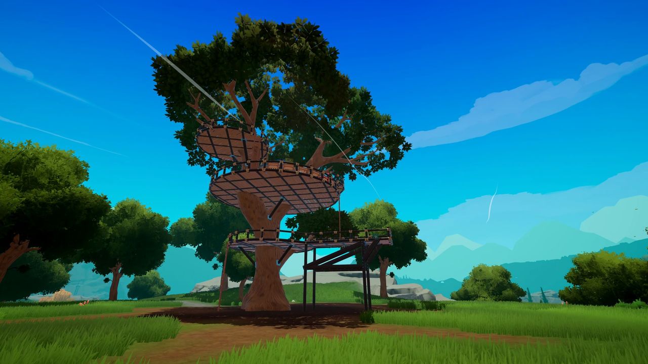 Outbound - A tree with wood platforms built into it
