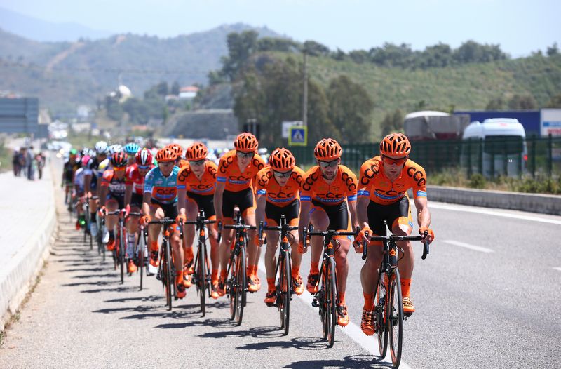 CCC Sprandi Polkowice controlling the bunch