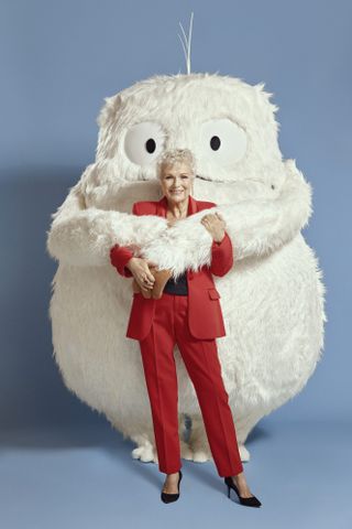 Julie Walters poses with The Abominable Snow Baby