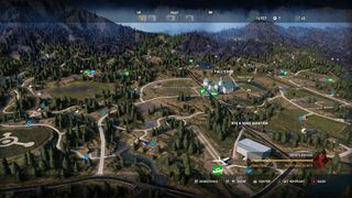 Far Cry 5's 3D map view is pretty awesome, too, offering fast-travel locations and locational data.