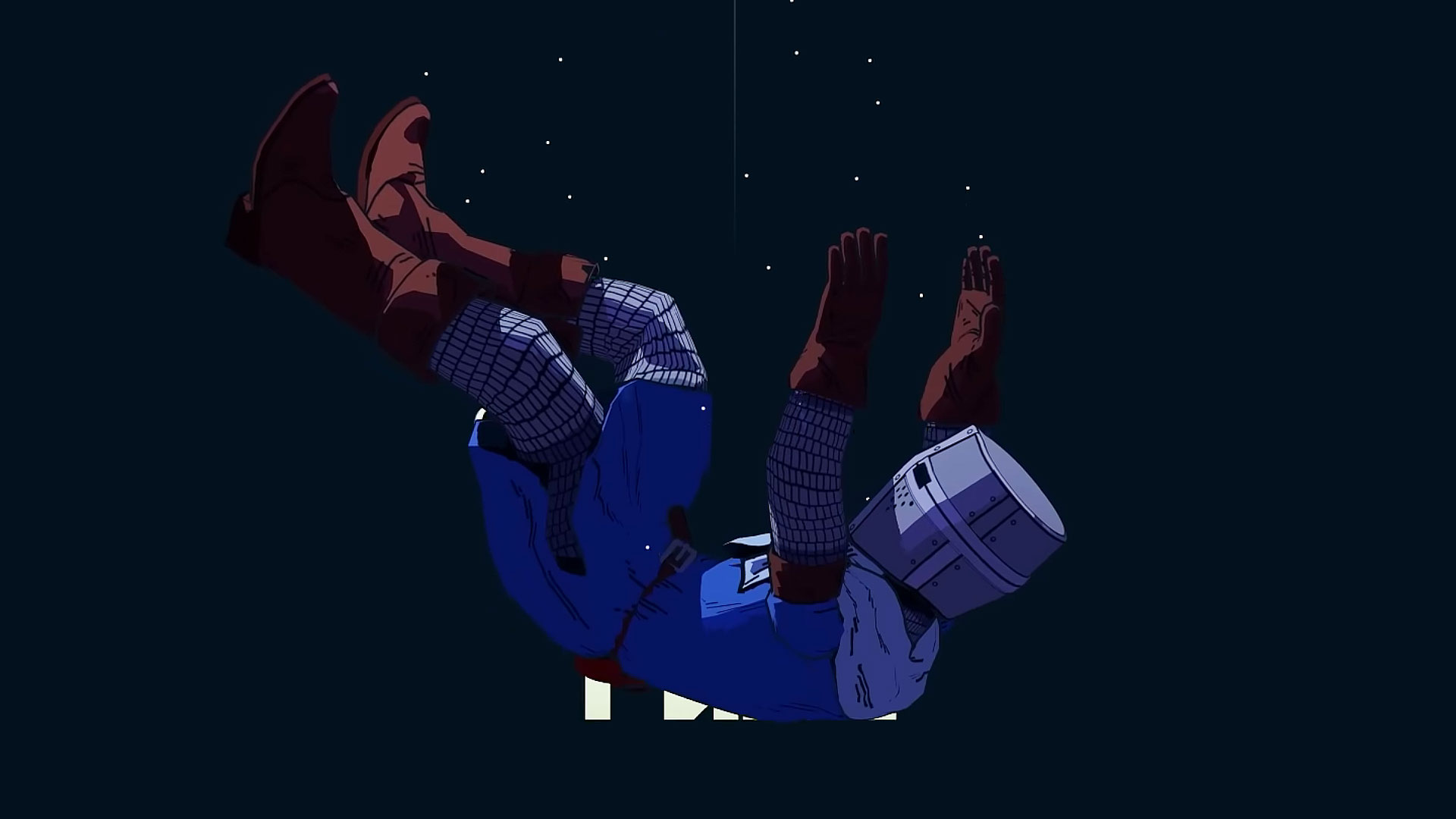 A cleric falling in the dark from Estoteric Ebb