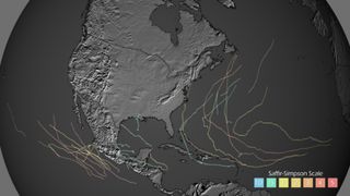 hurricane and tropical storm tracks 2011