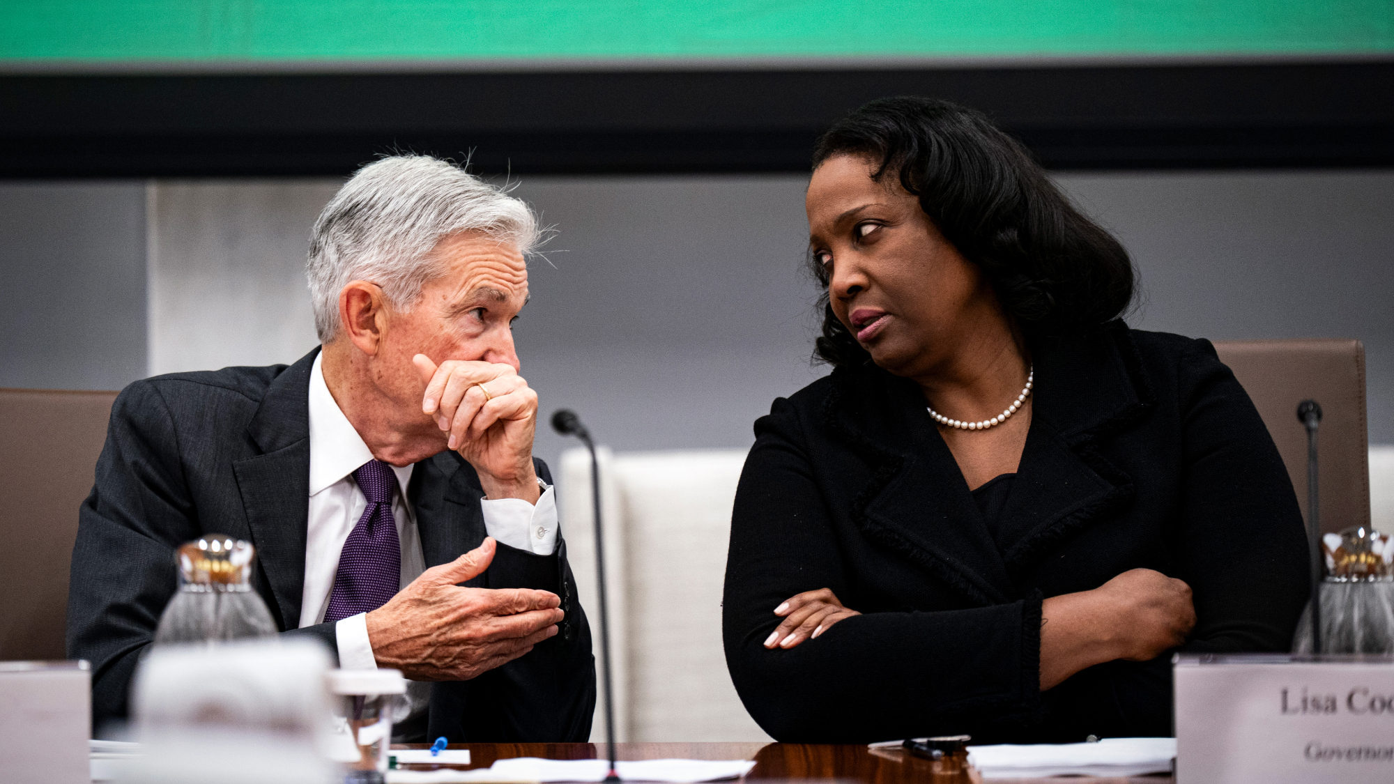 Federal Reserve Chair Jerome Powell and Governor Lisa Cook