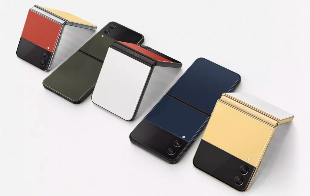 Samsung Galaxy Z Flip 4 Bespoke Edition color options