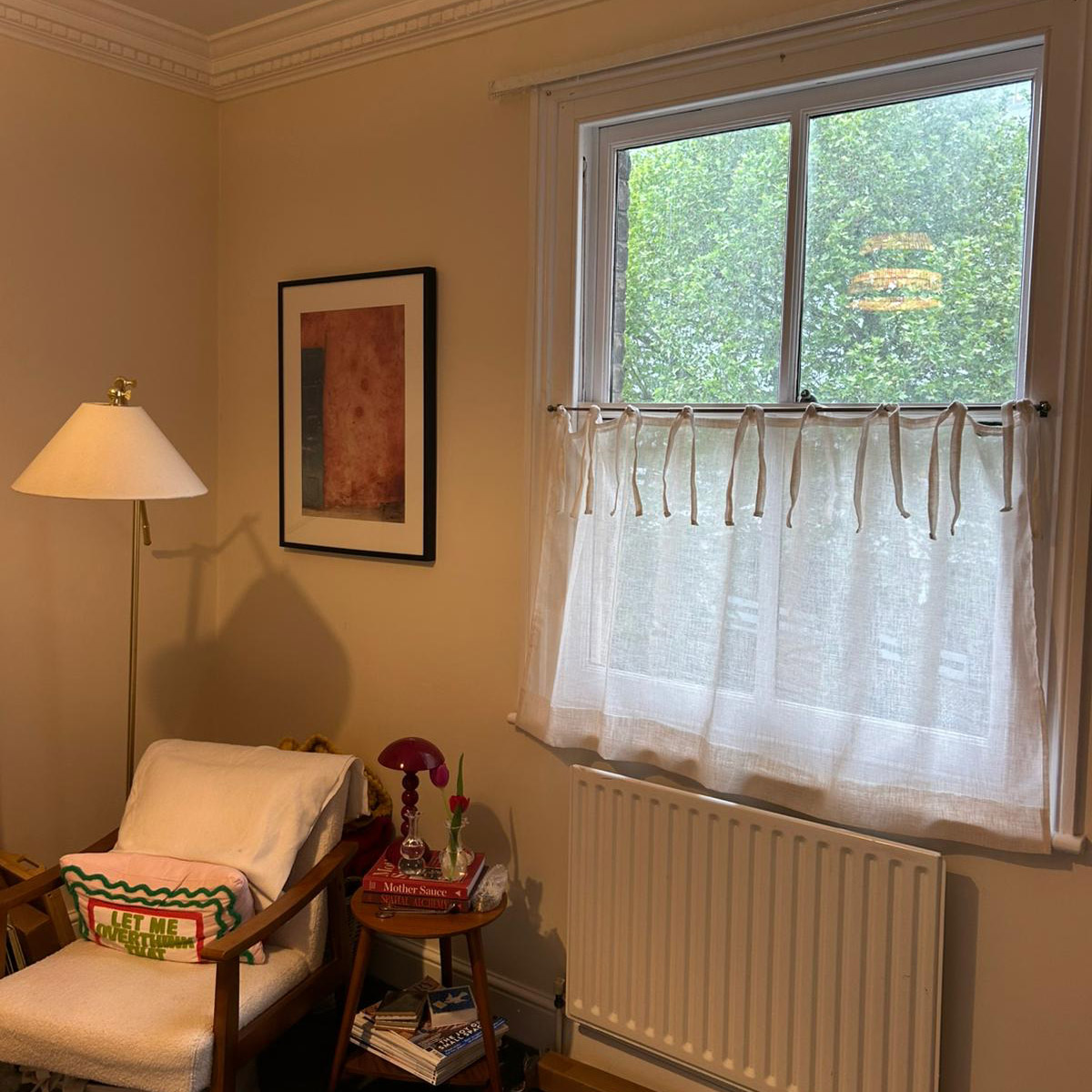 Cafe curtain in living room