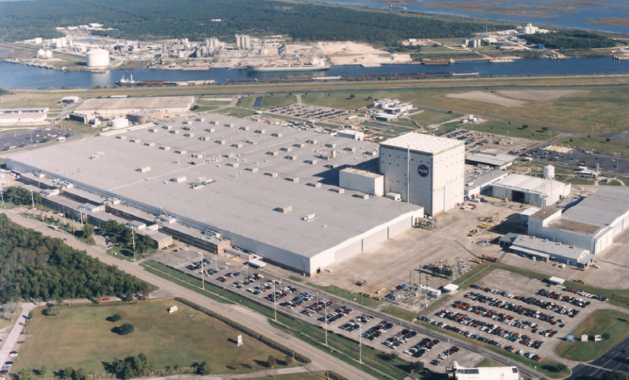 This undated NASA photo shows aerial view of the agency's Michoud Assembly Building in New Orleans. The center was hit by a tornado on Feb. 7, 2017, with minor injuries reported, according to NASA officials.