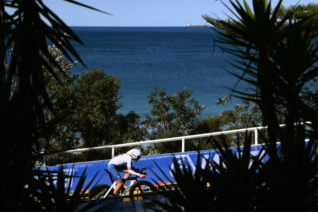 Leo Hayter had no time to enjoy the views during his time trial