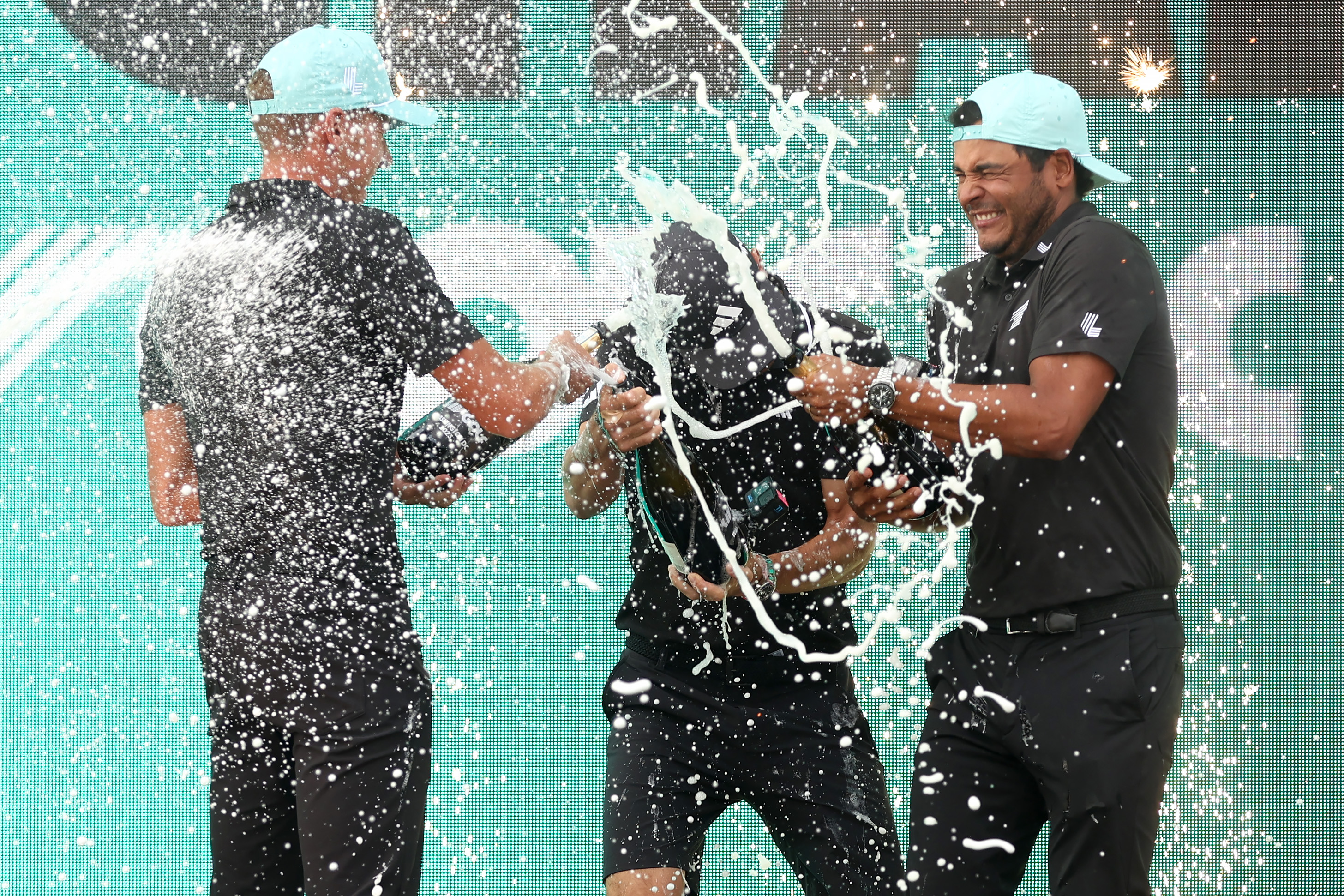 Torque GC Celebrates their victory at LIV Golf DC