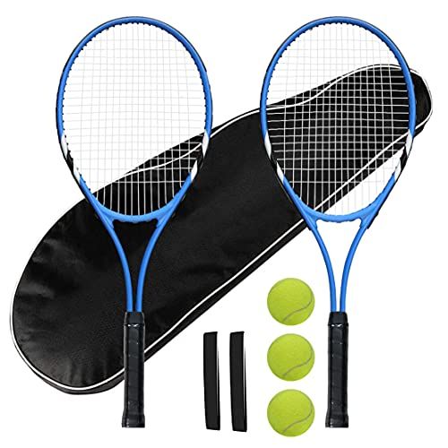 27 Inch Tennis Rackets with Tennis Balls, overgrips and Carry Bag