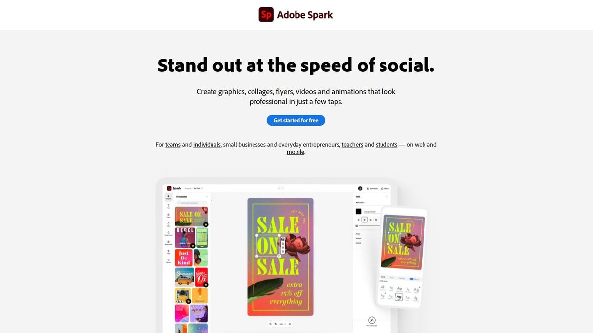 adobe spark download for pc free