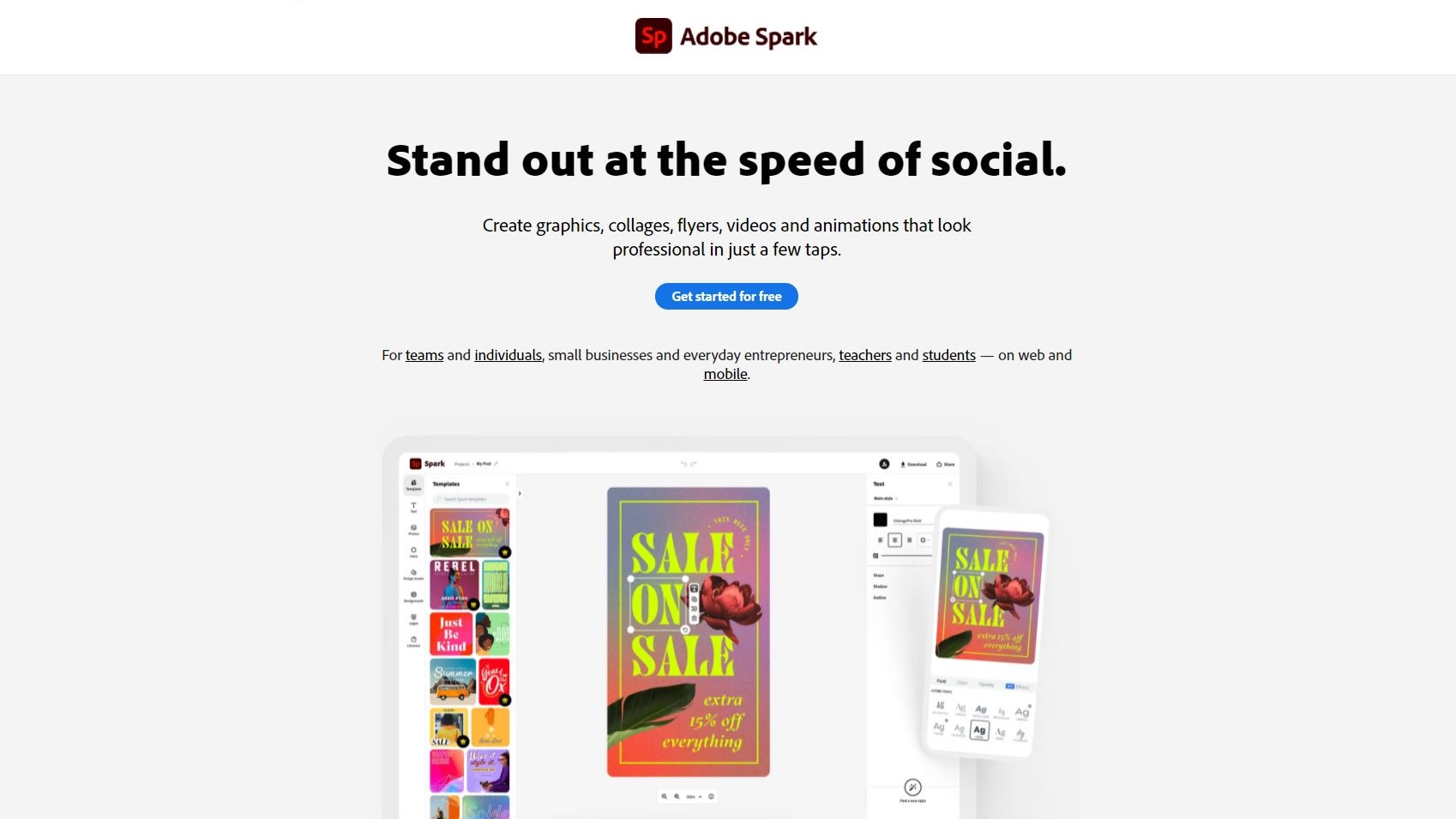 download adobe spark for windows 10