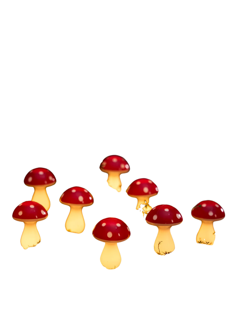Solar LED Mushroom Stake Light Strand