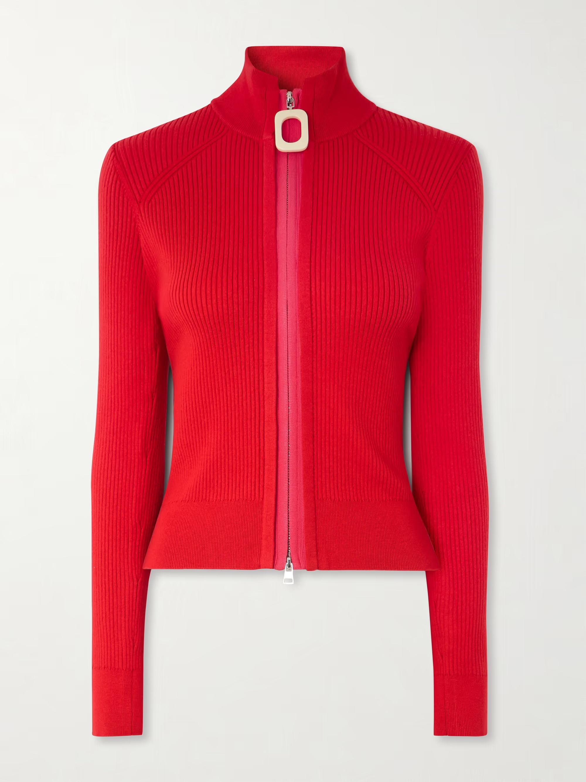 JW Anderson, Ribbed cotton-blend cardigan