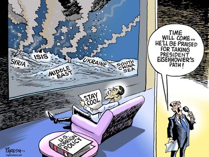 Obama cartoon World Foreign Policy Eisenhower