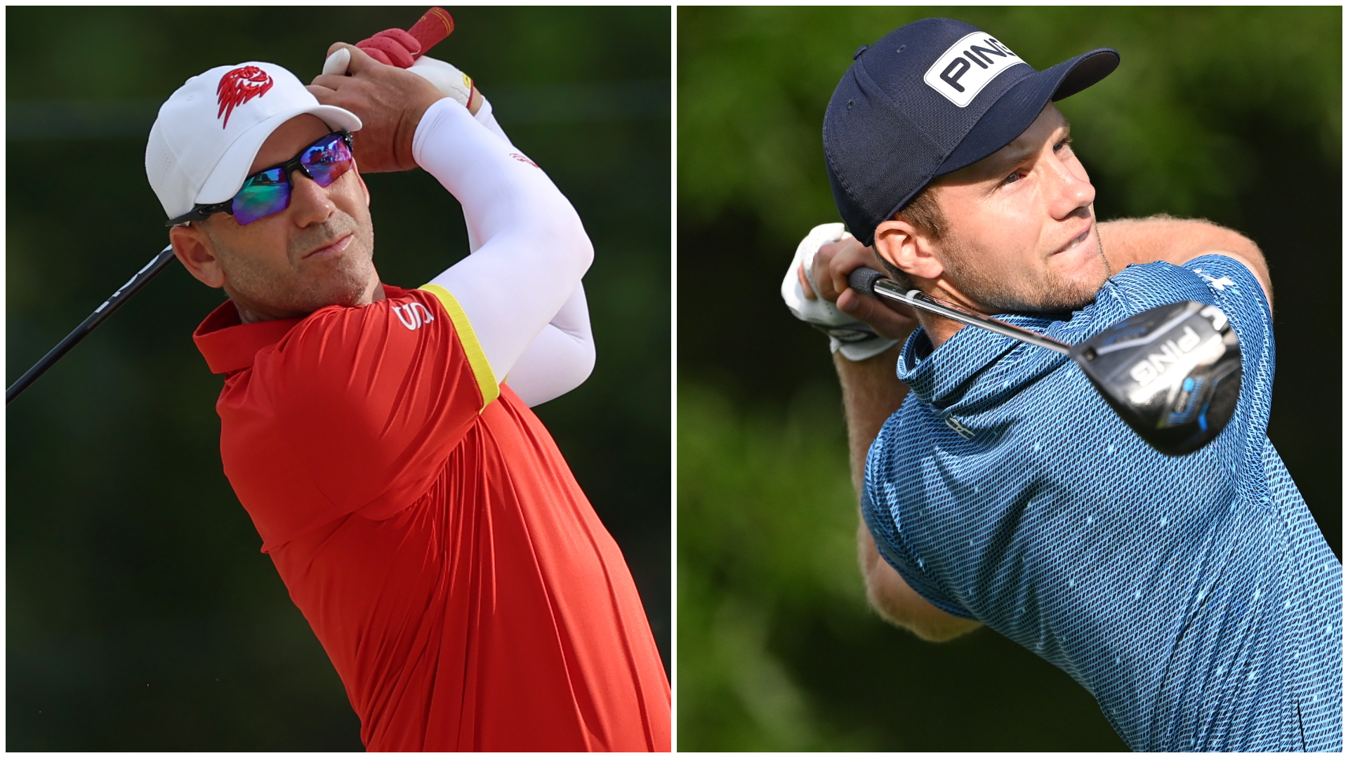 Images of Sergio Garcia and Rasmus Neergaard-Petersen 