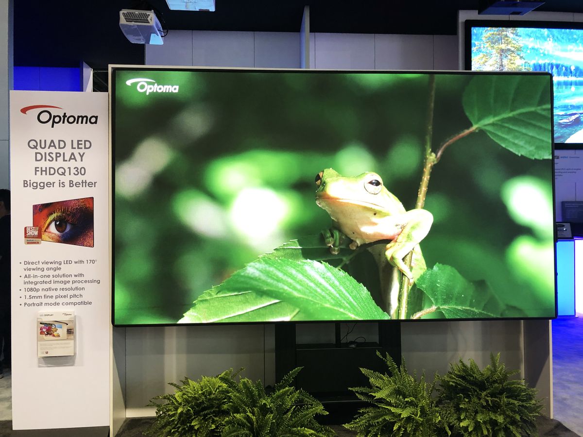 Frog on an LED Display