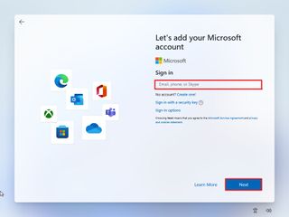 Windows 11 OOBE create account