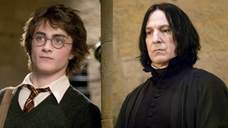 Harry and Snape side by side