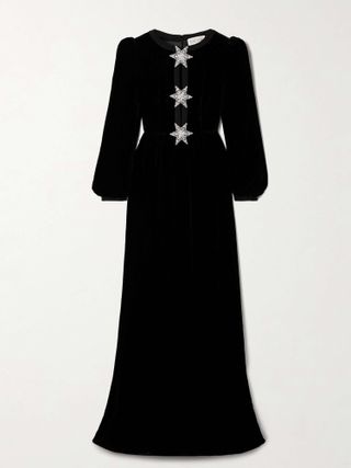 Camille Embellished Velvet Gown