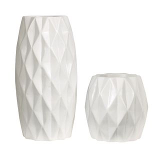 diamond effect vases