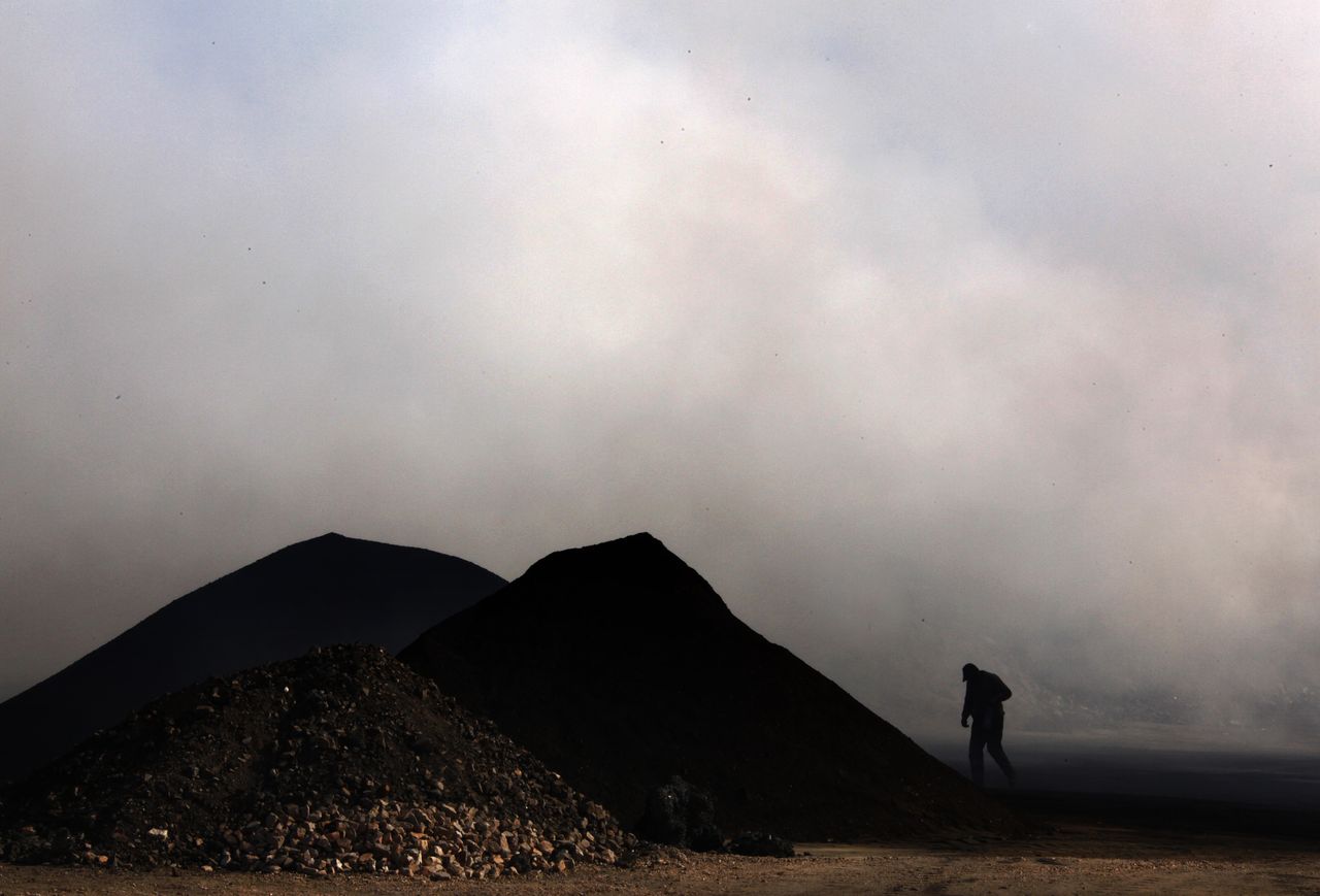 A Chinese rare earth metals mining operation. 