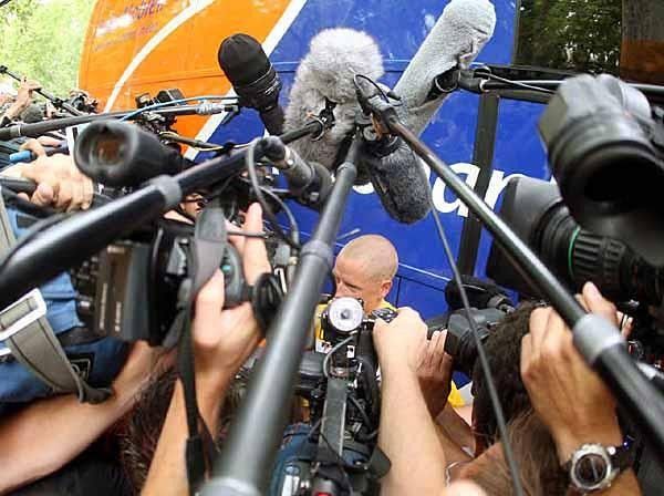Rasmussen was popular with the press this morning.