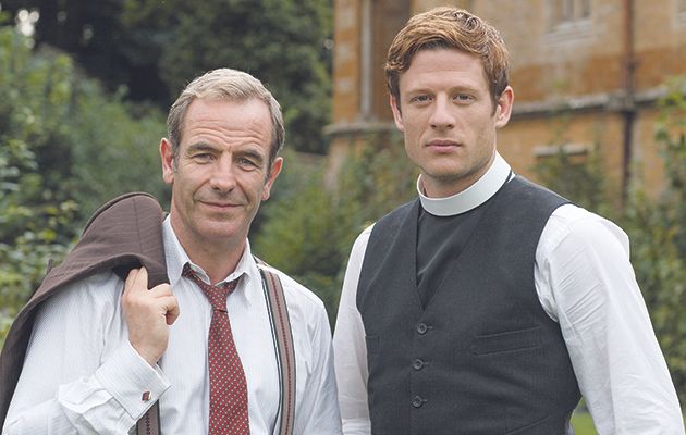 Grantchester&#039;s Sidney Chambers and Geordie Keating