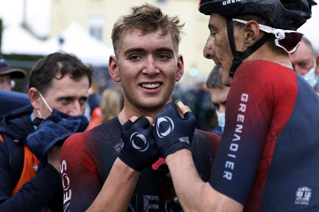 De Brabantse Pijl - La Fleche Brabanconne 2022 - 62nd Edition - Leuven - Overijse 205,1 km - 13/04/2022 - Magnus Sheffield (GBR - INEOS Grenadiers) - Ben Turner (GBR - INEOS Grenadiers) - photo Tim van Wichelen/CV/SprintCyclingAgency&Acirc;&copy;2022