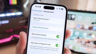 iOS 17 Personal Voice on iPhone