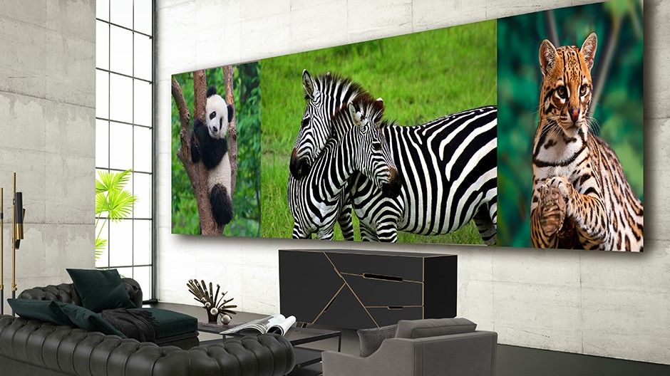 Massive TVs.