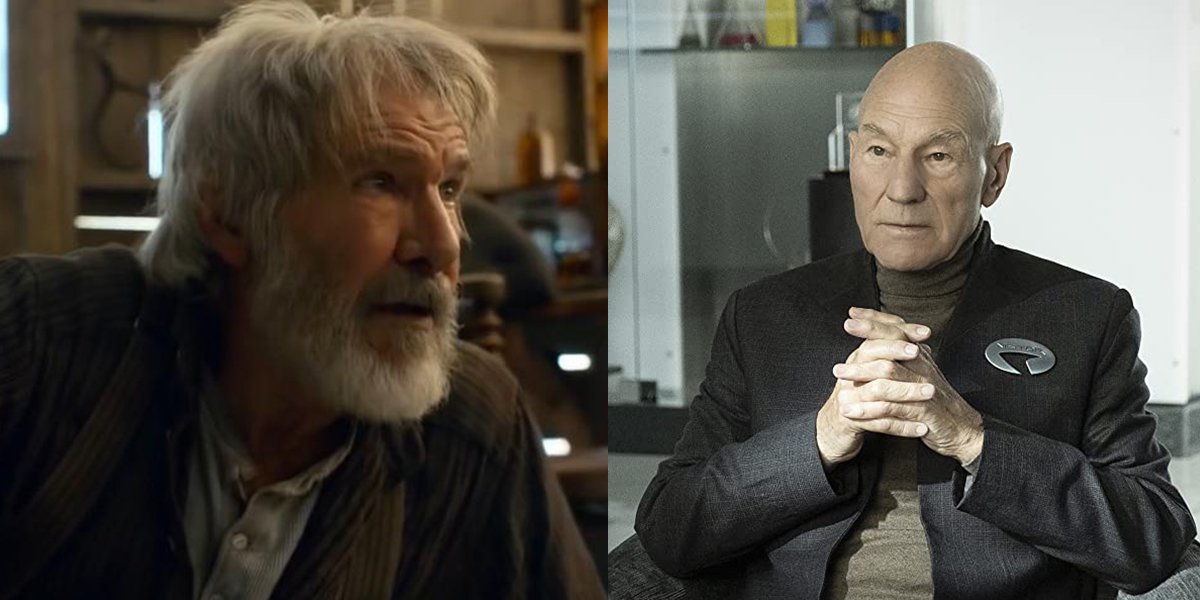 Harrison Ford and Patrick Stewart