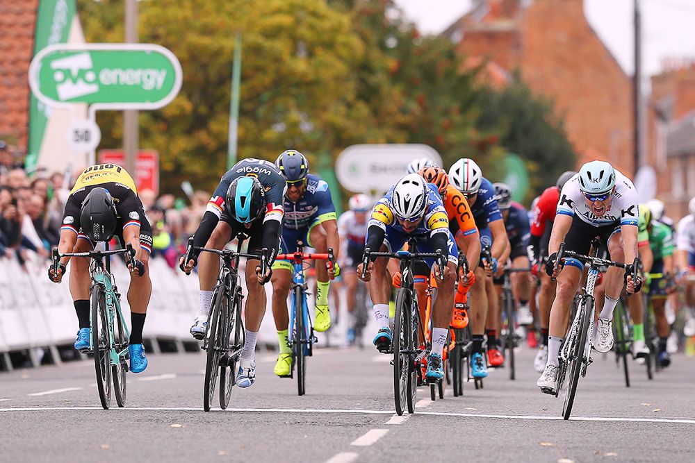 Fernando Gaviria wins stage 4 at the Tour of Britain
