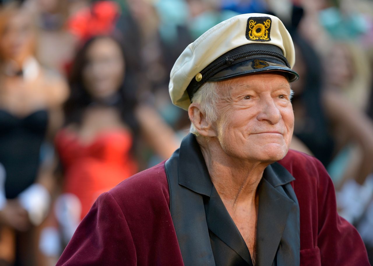 Hugh Hefner at Playboy&amp;#039;s anniversary event