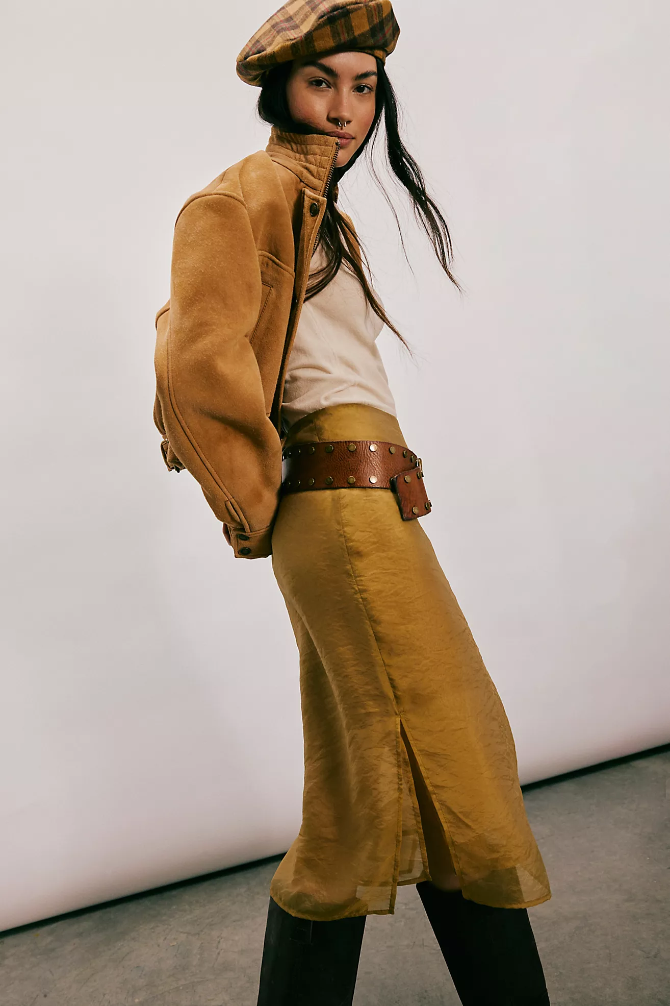 Sheer Luck Midi Skirt