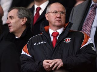Les Reed (right) oversaw seven top-flight matches as Charlton boss in 2006 (Nick Potts/PA).