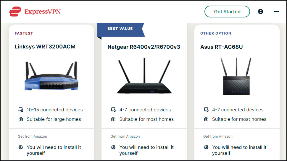 ExpressVPN range of VPN routers