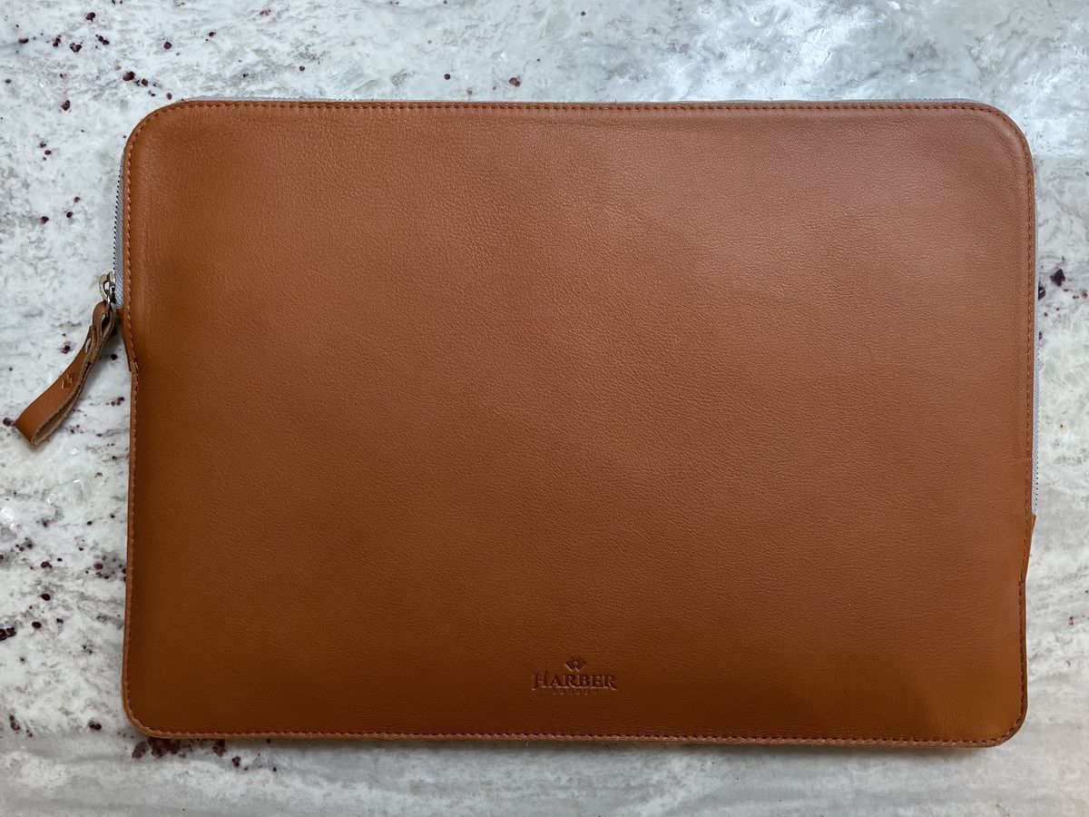 Harber London Slim Leather Folio Laptop Case Lifestyle