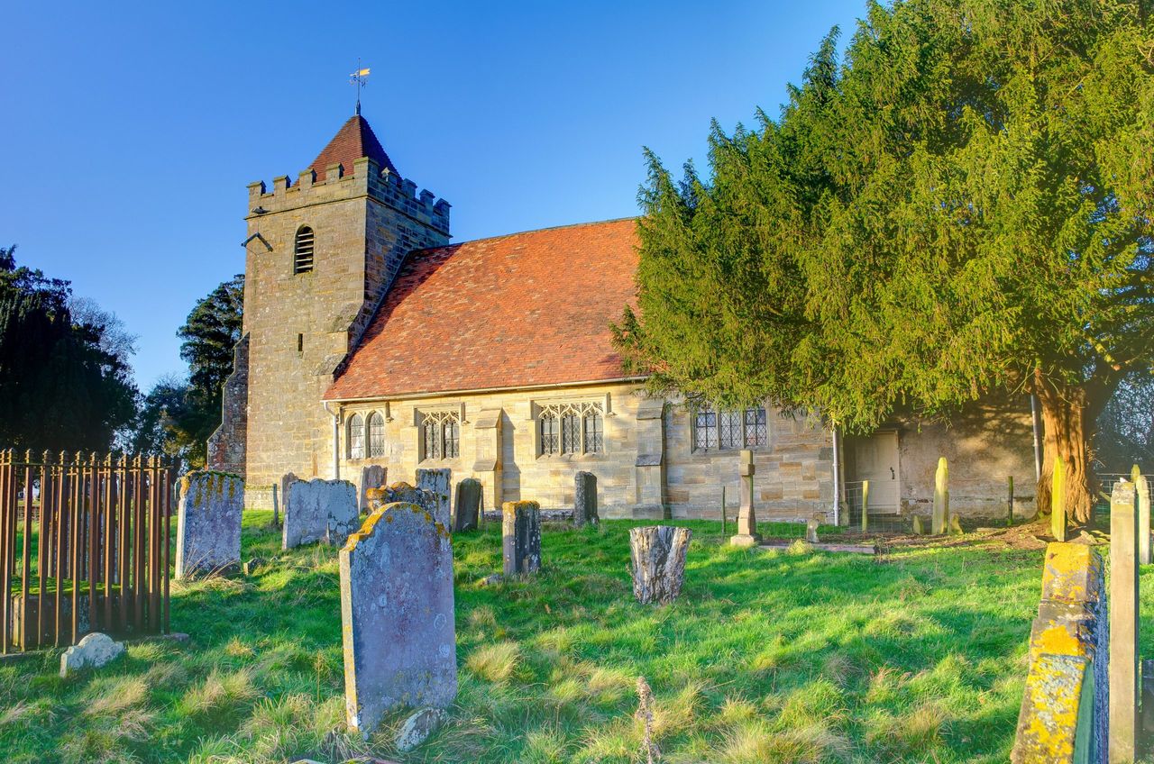 The 12th century church at Capel in Kent.