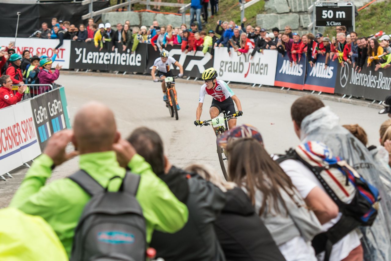 The junior men's XC race