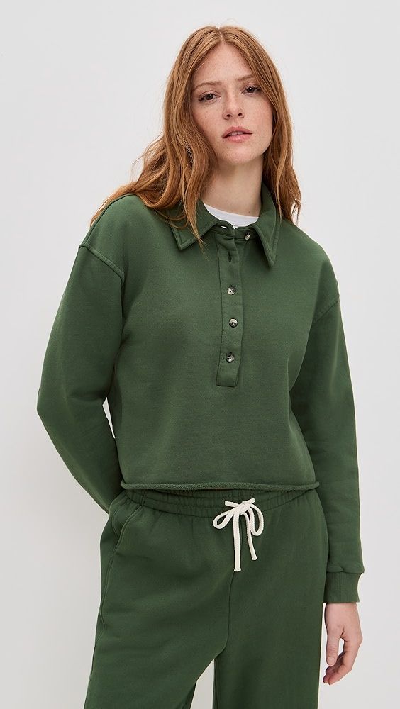 Perfectwhitetee Vinny Heavier Fleece 3/4 Sweatshirt
