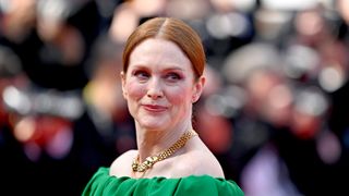 Julianne Moore attends the "Horizon: An American Saga" Red Carpet at the 77th annual Cannes Film Festival at Palais des Festivals on May 19, 2024 in Cannes, France