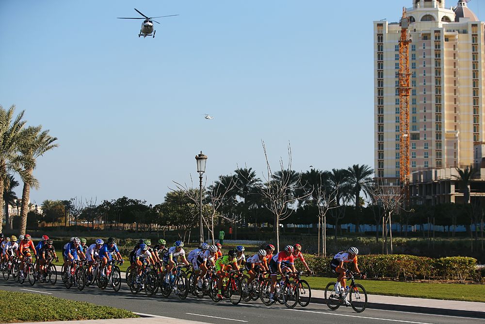 Ladies Tour of Qatar stage 1 the peloton