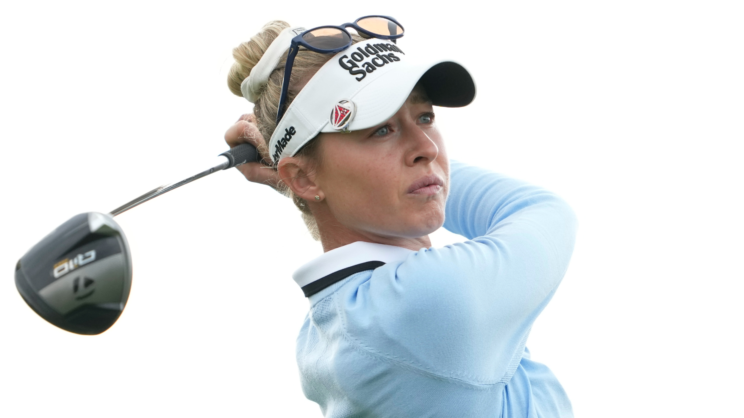 Nelly Korda takes a shot at the US Women's Open 