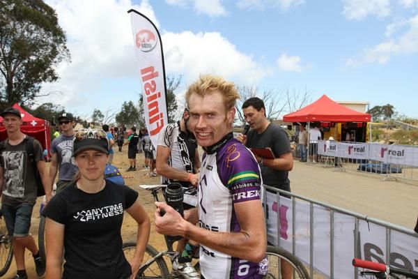 Teammates Rebecca Henderson and Dan McConnell