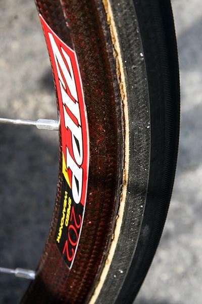 Detail shot of Zipp's 202