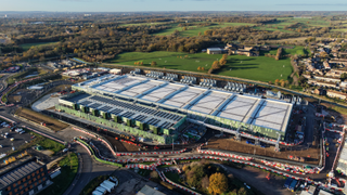 a data center surrounded by some homes