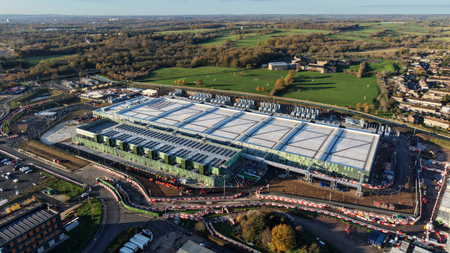 a data center surrounded by some homes