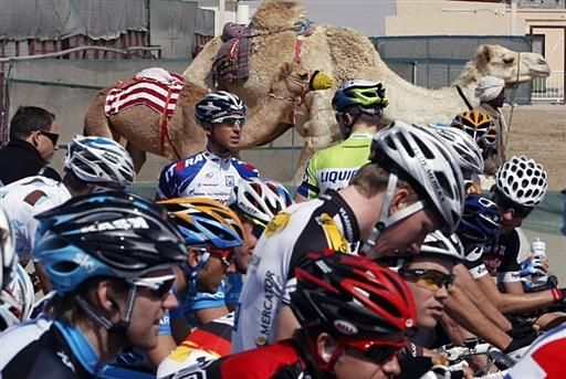 The riders had a moment of silence for Franco Ballerini's passing at the start.