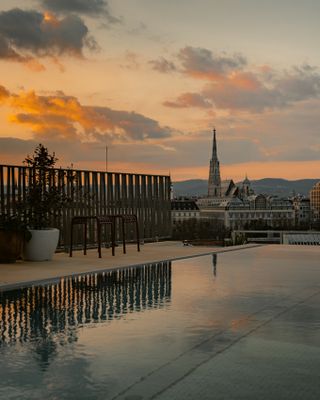 Rooftop pool at The Hoxton, Vienna