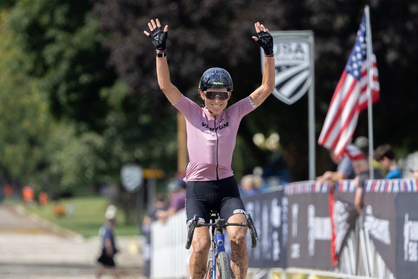 Lauren Stephens (Aegis Cycling Foundation) wins elite women’s title at the US Gravel Championships